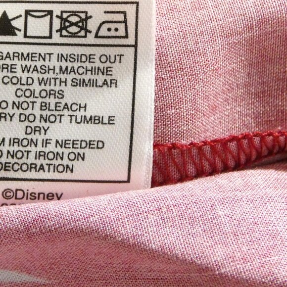 Disneyland Shirt Size XL Hong Kong Maroon Red Matching FAMILY Vacation Tops NWT - Picture 8 of 10